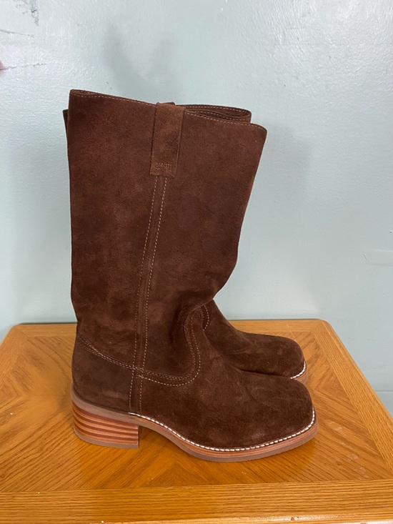 Frye Shoes - Frye Campus 12R Boots Brown Suede Slouchy Size 10 B